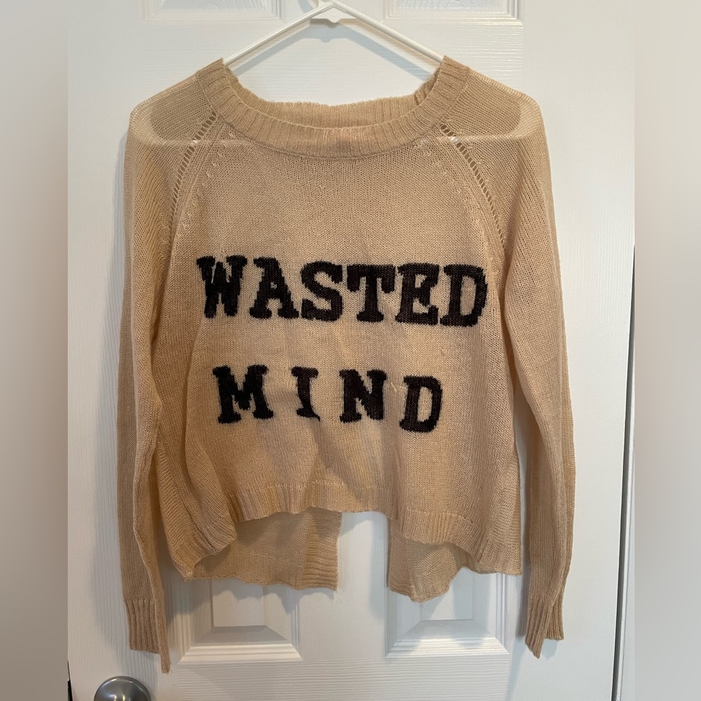 Graphic printed sweater